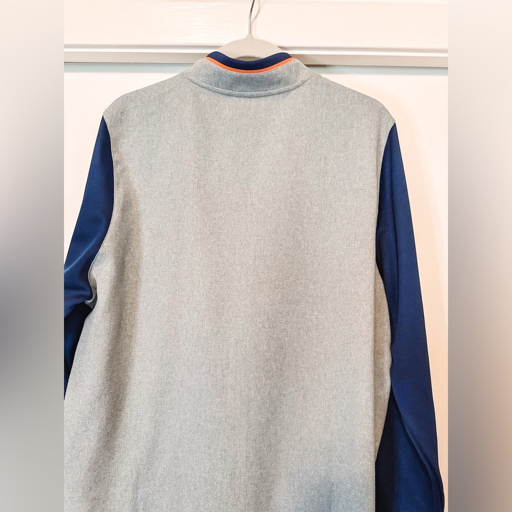 Men's Houston Astros Nike Dry-Fit Gray Blue Game Performance Full Zip Jacket - Picture 7 of 14